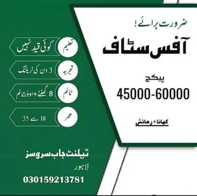 Urgent Hiring staff