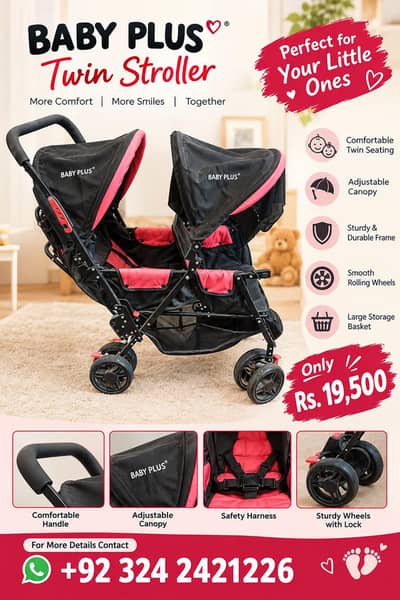 Baby Pram/ Twin Stroller/ Double Pram/ Puschair/ Walker