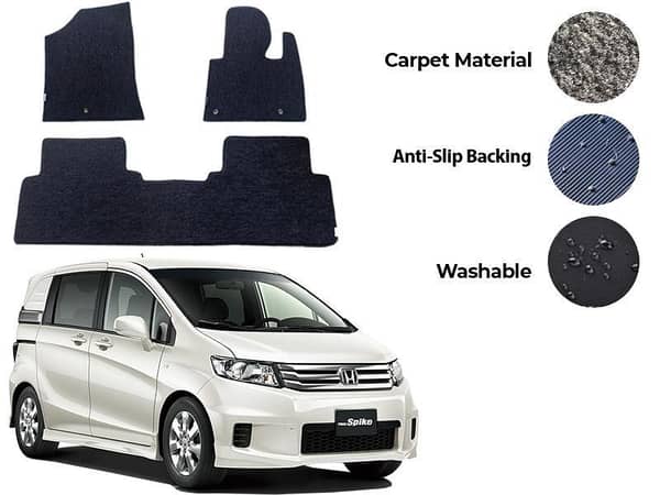 Honda Spike Genuine Fitting Carpet Floor Mat 4PCS - Model 2016-2025