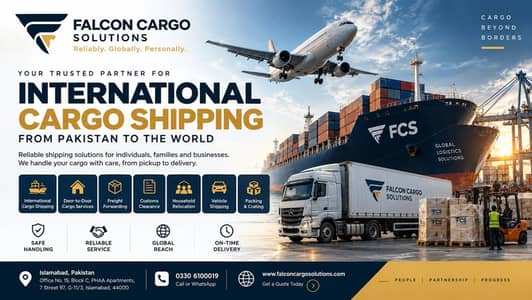International Cargo Shipping from Pakistan | Falcon cargo solutions