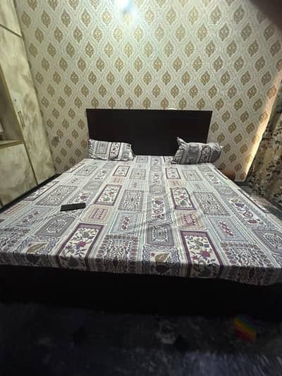 Large Size Bed + Hard MoltyFoam Mattress For Sale