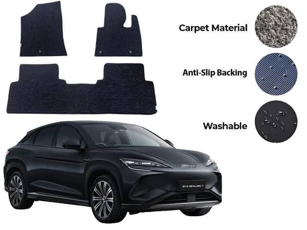 BYD Sealion 7 Genuine Fitting Carpet Floor Mat 3PCS - Model 2024-2026