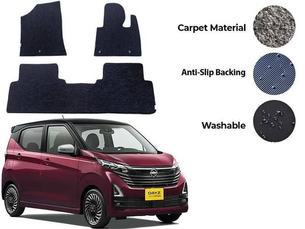 Nissan Dayz Highway Star Genuine Fitting Carpet Floor Mat 2PCS - Model 2020-2026