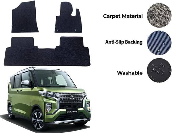 Mitsubishi EK X Space Genuine Fitting Carpet Floor Mat 3PCS - Model 2019-2026