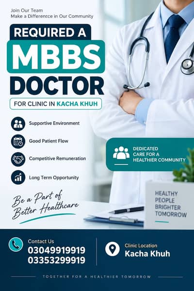 Hiring Mbbs Doctor for clinic