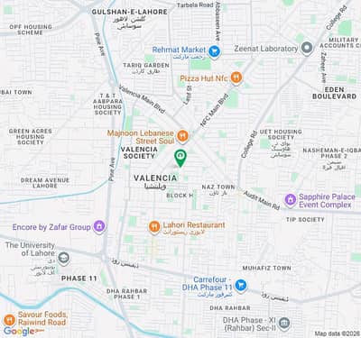 1 KANAL PLOT FOR SALE IN VALENCIA TOWN LAHORE