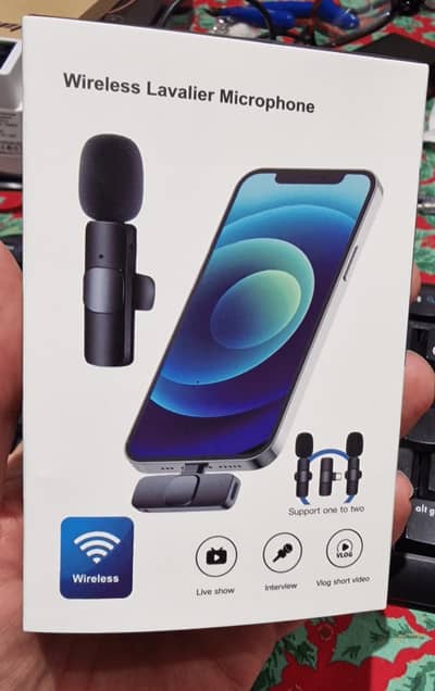 Wireless Lavalier Microphone Double Microphone