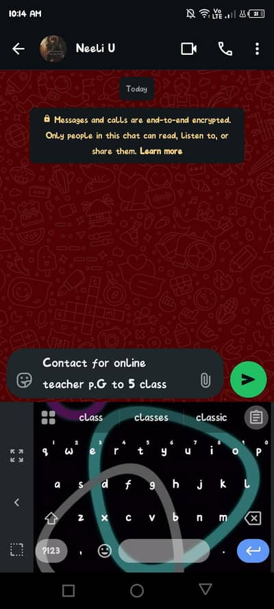 online teacher