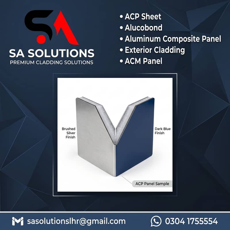 ACM Panel/ Building Front Elevation/ Exterior Wall Cladding/ ACP Sheet 1