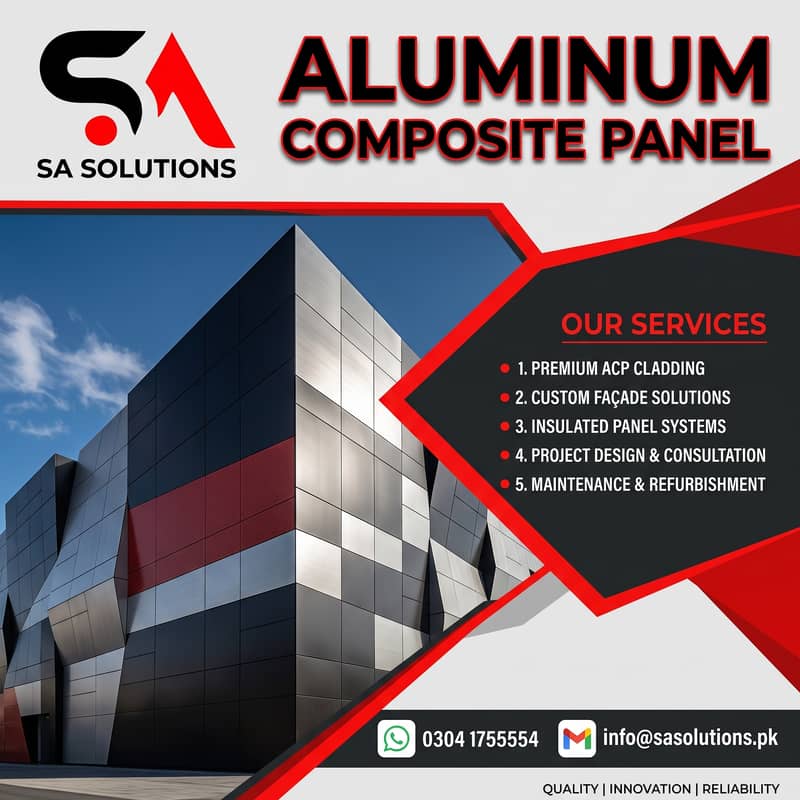 ACM Panel/ Building Front Elevation/ Exterior Wall Cladding/ ACP Sheet 10