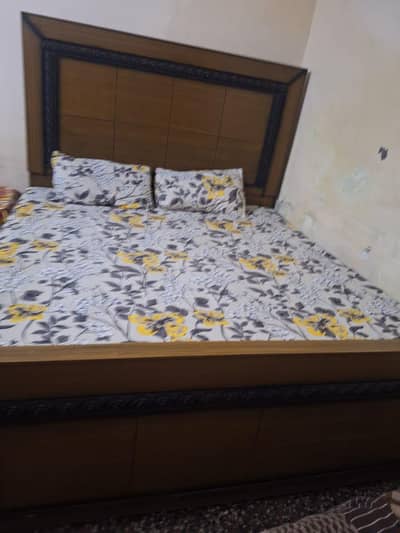 bed with mattress