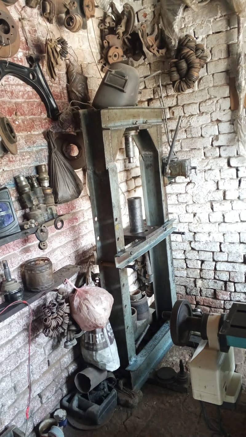 lath machine dril machine all setup 8