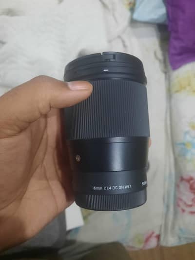 Sigma 16mm f1.4 for sony E-mount