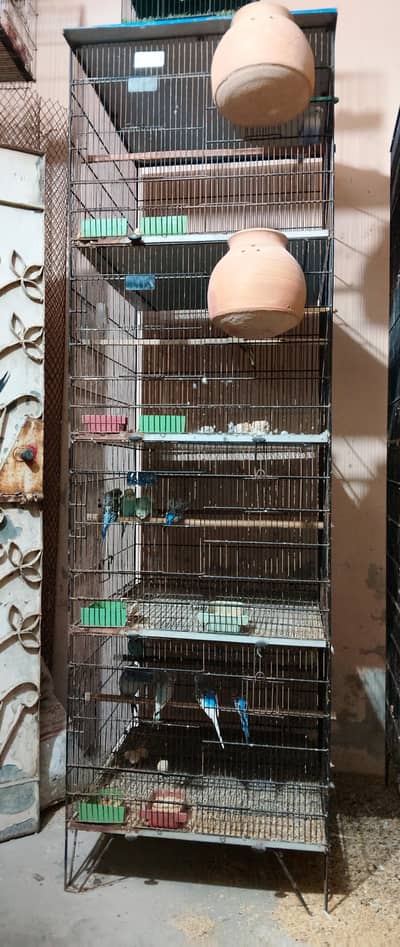 Budgies cage 2 by 2.5  4 portion