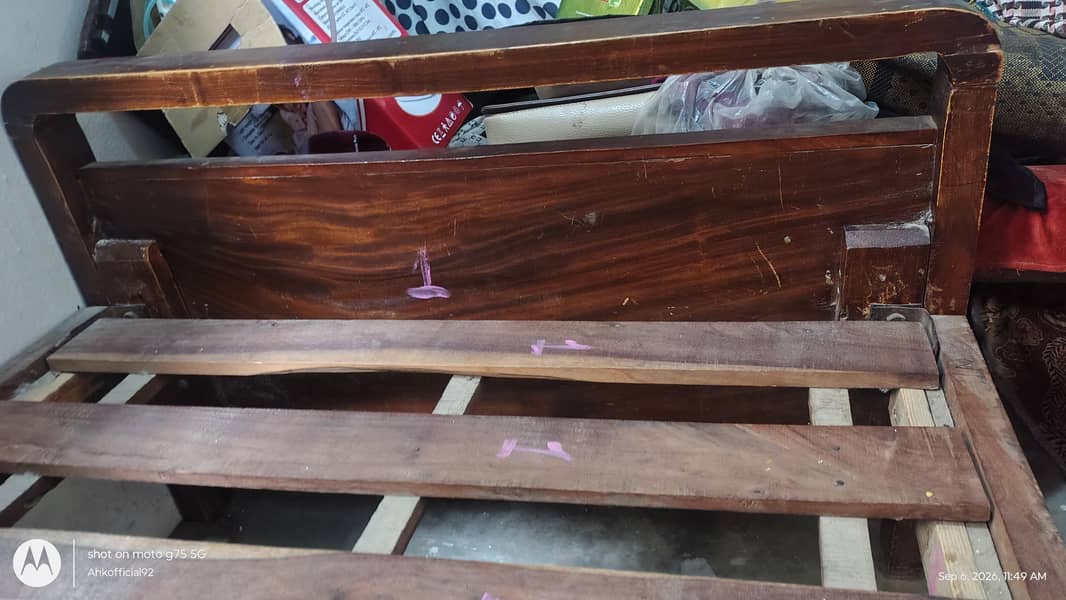 2 Single Beds Without Mattress 1