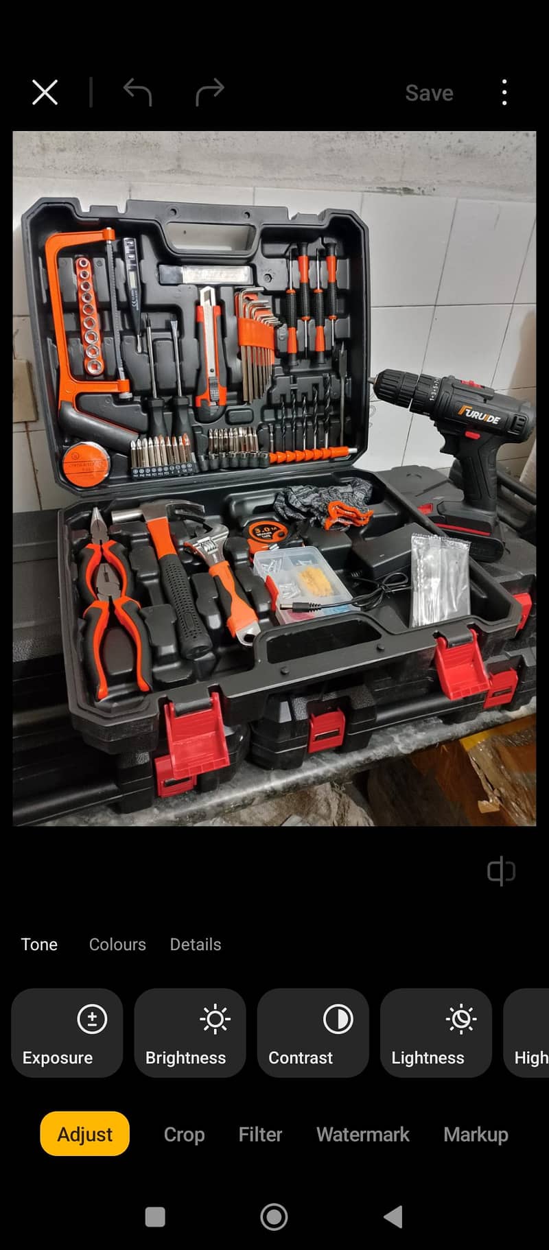 cordless drill machine with tools 7