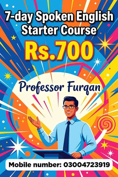 7 Days Spoken English Starter Course in Rs. 700