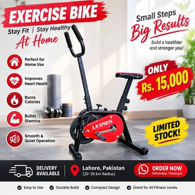 Cardio Exercise Cycle for Home Workout – Brand New