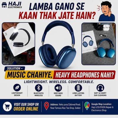 Bluetooth Headphones - Light weight - best for jogging & long Movies
