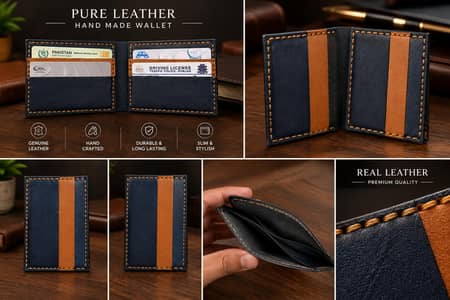 Hand made leather wallets
