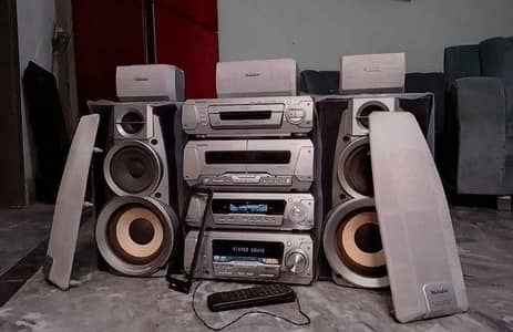Technics Japan 7.1 prologic 5Cd All working hi-fi  sound system