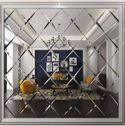 Diamond cut mirror