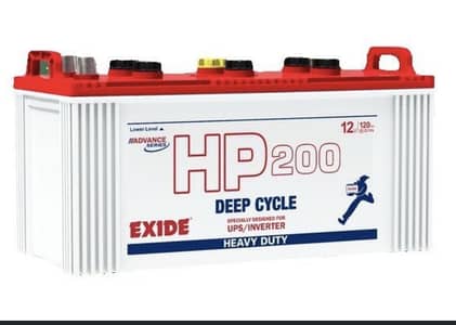 Exide deep cycle HP200 battery for sale
