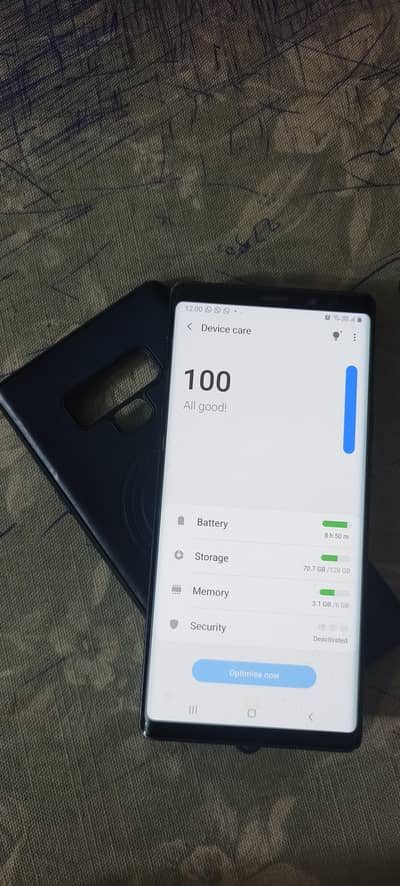 Samsung Mobile Note 9 6+6 128gb condition 10.9 urgent sale