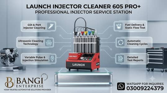 LAUNCH INJECTOR CLEANER MACHINE CNC 605 PRO+