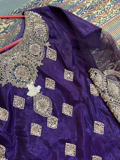Brand 3 piece western dress side M -Net Silk