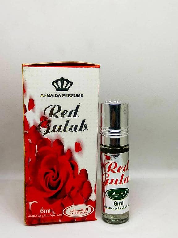 Perfumyst Red Rose Ghulaab Arabic Ittar 6ML Roll On - Unisex Fragrance with Long Lasting Formula
