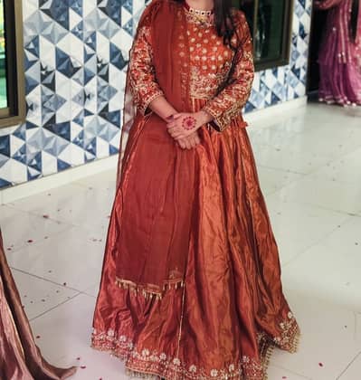 Beautiful Mahroon Formal Dress - Like New - Size stander