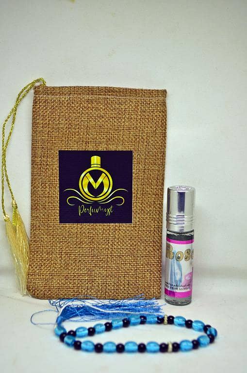 Perfumyst Rose Ittar 6ML Roll-On with Tasbeeh - Original Fragrance for Women