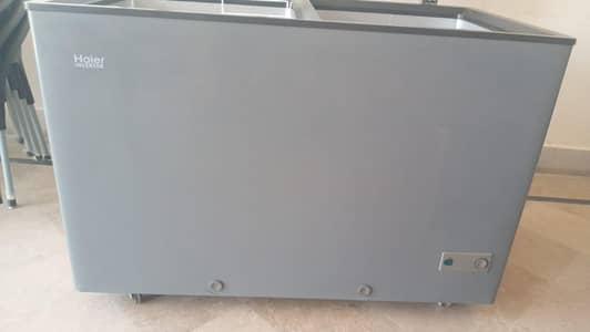 Haier double door deep freezer inverter