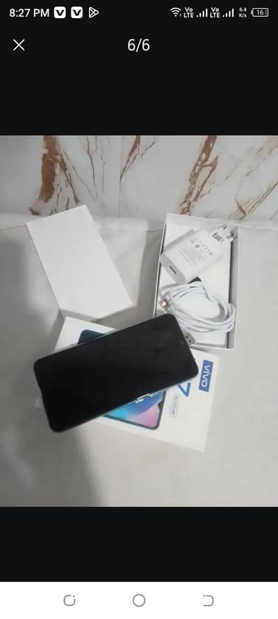 vivo y17 8/256gb with box charger final
