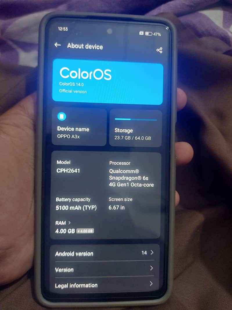 OPPO A3x 3