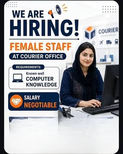 Female Staff Required – Courier Company