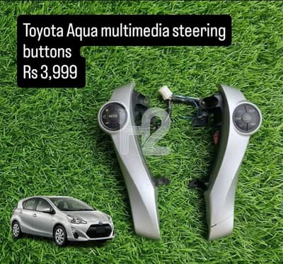 Toyota aqua multimedia steering buttons