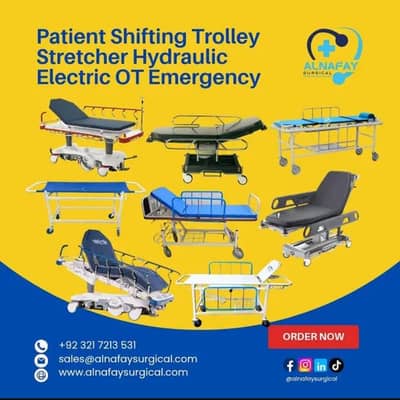 Patient Shifting Trolley Stretcher Hydraulic Electric OT Emergency