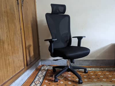 Fully Adjustable Office Chair | Mesh | Lumbar Support | Double Lever
