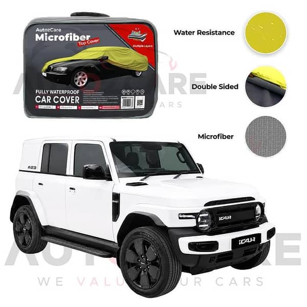 iCaur V23 Microfiber Car Top Cover - Model 2026