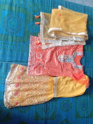 Beautiful Mehndi Gharara – Bridal/Wedding Wear