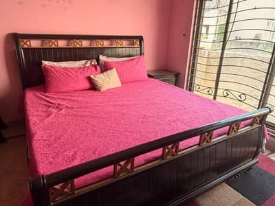 Pure Wooden Bed set For Sale
