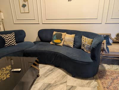 stylish sofa one year used solid frame