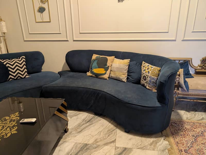 stylish sofa one year used solid frame 0