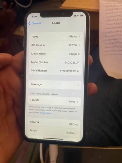 Apple iPhone X battery pannel change urgent sale
