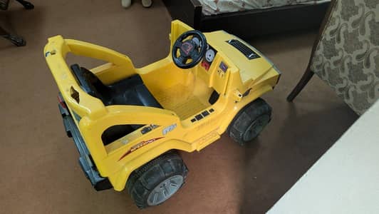 Yellow Ride On Car