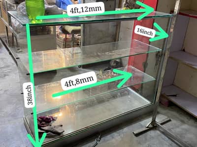 4 Feet Glass Display counter/ showcase for sale