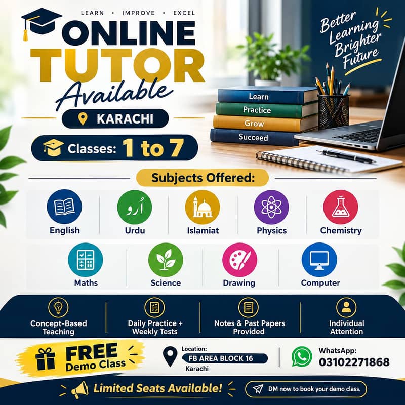 Tution Available 0