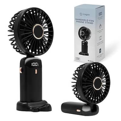 Digital Display Portable Mini Fan – 5-in-1 Multipurpose USB-C . . .